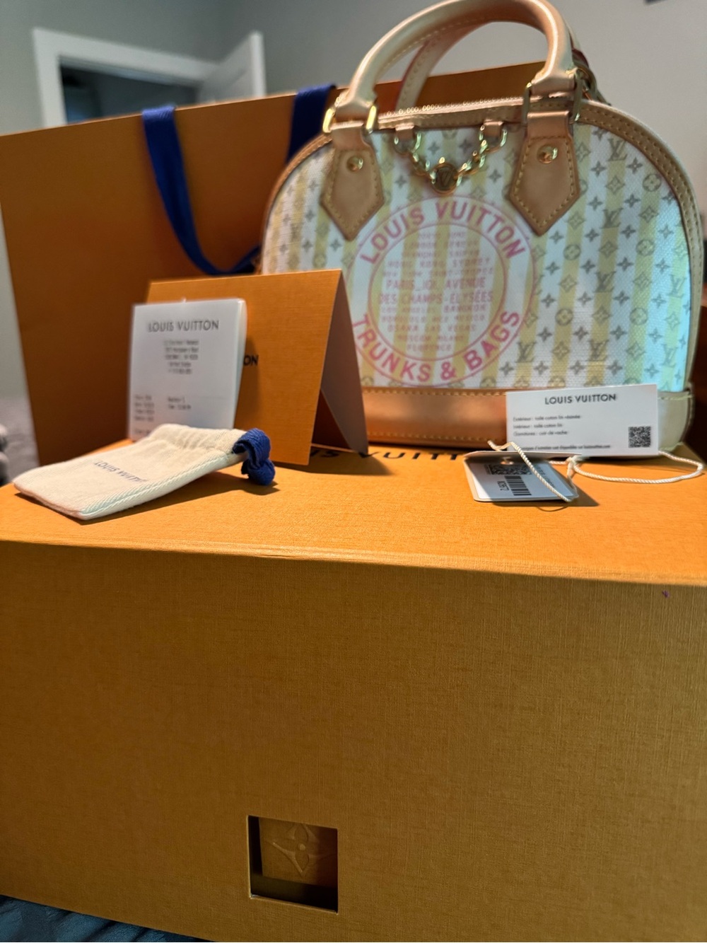 LOUIS VUITTON Alma BB LV Stamp Banane
